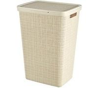 Curver Jute - Panier à linge - Blanc - 58L - 43x34x58,2cm - (lot de 2) Blanc G
