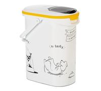 Conteneur de nourriture Le Diner est servi - 4 kg - 10 L - Blanc et noir - Pour chien