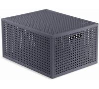 CURVER KAYA M 20L Boîte de rangement 37,6 × 30 × 20,7 cm, bleu-gris 17213763