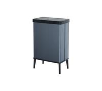 Curver Poubelle sur pieds VERTO, Ouverture touch, 54 L, Bleu perle