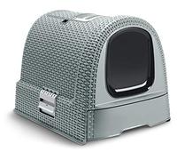 Curver Bac à litière pour chat Bleu gris 51 x 38,5 x 39,5 cm