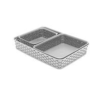 CURVER My Style Lot de plateaux A4/A5/A6 - Gris