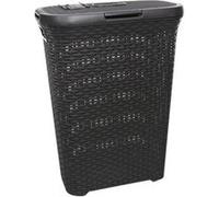 Curver Natural-Style - Boîte à linge - Gris - 40L - Plastique - (lot de 2). Gris G