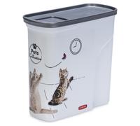 Curver Nourriture pour Chat Conteneur Blanc, Plastique, Futteraufbewahrung