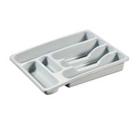 Curver Bac à couverts M – 6 compartiments, 29 x 36 x 6 cm – Gris