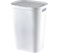 Curver Panier à linge Infinity Dots 60 L Blanc