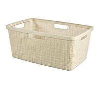 Curver – Panier à linge JUTE 46 L – 59 x 39 x 26 cm – Beige – 08091-885