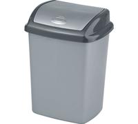 Curver panier basculant "dominik" 25l /argent/ graphite