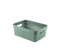 CURVER Panier de rangement Infinity 11L - Rangement Multiusage, Empilable et Emboîtable - 13,6 x 35,6 x 26,6 cm - Nouveau Vert