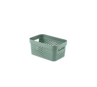 CURVER Panier de rangement Infinity 4,5L - Rangement Multiusage, Empilable et Emboîtable - 12,3 x 26 x 17,5 cm - Nouveau Vert