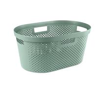 CURVER Panier de rangement Infinity 40L - Rangement Multiusage, Empilable et Emboîtable - 26,5 x 58,5 x 38 cm - Nouveau Vert
