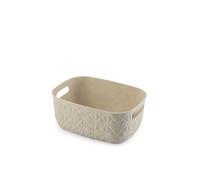 Curver Panier de rangement Softex S 4 L – 26,4 x 19,4 x 11,1 cm – Beige