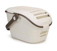 CURVER | Panier de transport, Ivoire, Pet rattan, 53,3x38,7x33,3 cm