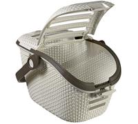 Panier de transport Curver pour chien, chat et rongeurs - l 51 x P 38 x H 33 cm - blanc