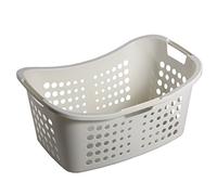 Curver Panier linge Victor 59x38x29cm Blanc Leger et Stable