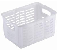 CURVER | Panière à Linge XL 18L, Transparent, Baskets, 42,9x31,4x25,8 cm