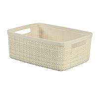 Curver, Paniere Jute Rectangulaire 5 L, Beige, 100% Recyclé 245370