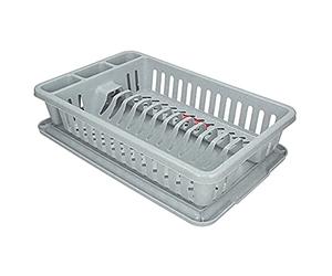 CURVER, Petit égouttoir en Plastique, avec Plateau, Gris, 26 cm
