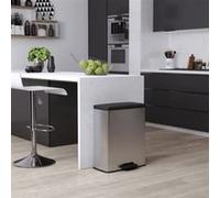 Curver Poubelle à pédale Deco 65 L Argenté Argent G