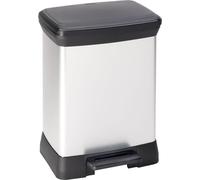CURVER DECO BIN 30 l noir/argent métallisé