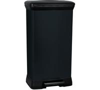 CURVER DECO BIN 50L Poubelle a pédale 39 x 29 x 73 cm noir 02162-929