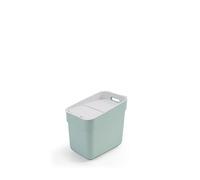 Curver Poubelle de Tri 20L Ready To Collect - Idéal sous Evier - Avec Support Mural pour Mur ou Porte - Cuisine, Salle de Bain, Buanderie - 100% Recyclé -Vert
