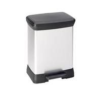 Curver Poubelle Deco 10 L + 18 L argent