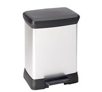 Curver DECO Bin 240638 Poubelle 30 l (l x H x P) 390 x 510 x 290 mm argent, noir 1 pc(s)