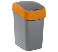 CURVER FLIP BIN 25L Poubelle 47 x 26 x 34 cm argenté/jaune 02171-535