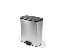 Curver Deco bin slim 254619 Poubelle 52 l (l x H x P) 486 x 615 x 284 mm argent, noir 1 pc(s)