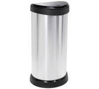 Curver DECO Bin 240641 Poubelle 40 l (l x H x P) 335 x 685 x 285 mm argent, noir 1 pc(s)