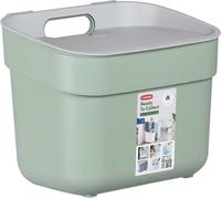 CURVER Prêt à collecter, 5 l, pour le compost, avec traitement des déchets, cuisine, chambre à coucher, salle de bain, 100 % recyclable, 251948, Grün/Grau