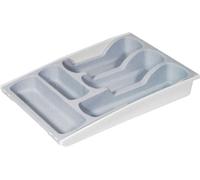 CURVER Range Couverts extensible pour Tiroir de Cuisine - 6 à 8 cases - 30x42x6,4 cm - Gris