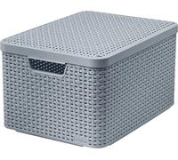CURVER STYLE L Boite de rangement avec couvercle 44,5 x 33 x 24,8 cm gris 03619-099