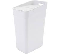 Curver Poubelle Ready To Collect – Tri 30 L, blanc, avec support mural