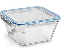 CURVER Récipient hermétique en verre - 860 ml avec fermeture à clip - Rangement facile et garde au frais - Passe au congélateur et au four