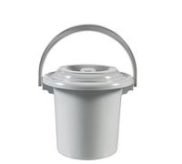 Curver - Seau toilette - 5 ltr - Ø 24 cm - Gris clair