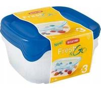 Curver set de 3 pots carrés 3 x 0,8l