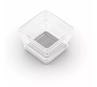 Kis 6075300 0516 02 Sistemo Boîte de Rangement Plastique Transparent/Gris 7,5 x 22,5 x 5 cm