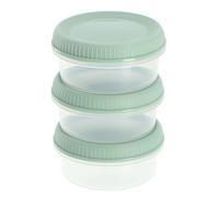 Curver Smart To Go Eco Line Lot de 3 bacs à sauce, 3 x 0,15 L, vert, rond