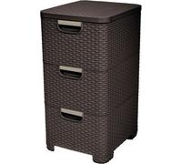 CURVER STYLE 3x14L Tour a tiroirs rotin 33 x 38 x 59,5 cm marron 06604-210