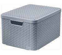 CURVER STYLE L Boite de rangement avec couvercle 44,5 x 33 x 24,8 cm gris 03619-099