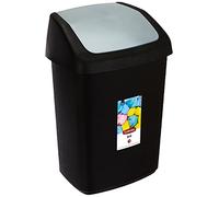 Curver Swing-Top 10 L Rectangulaire Plastique Noir, Gris