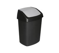 Curver Swing-Top 10 L Rectangulaire Plastique Noir, Gris