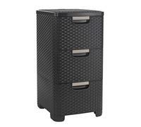 CURVER STYLE 3x14L Tour a tiroirs rotin 33 x 38 x 59,5 cm marron 06604-210