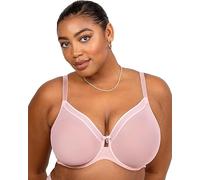 Curvy Couture Sheer Mesh Full-Coverage Unlined Underwire Bra - CLR Soutien-Gorge à Couverture Totale Femme