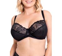 Curvy Kate Lace Daze Balcony Bra Soutien-Gorge Balconnet, Transparent, Black, 85D Femme