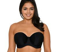 Curvy Kate Luxe Strapless Bra, Soutien-Gorge De Tous Les Jours Bretelles multipositions Uni Femme, Noir, 75D (Taille fabricant: 28D)