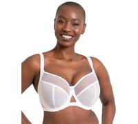 Curvy Kate Victory 4 Part Balcony Bra Soutien-Gorge Balconnet, Transparent, White, 80H Femme