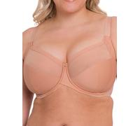 Curvy Kate Wonderfully Full Cup Bra Soutien-Gorge Balconnet, Semi-Voilage, Latte, 34G Femme